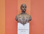 A bronze bust of Dr Ignas Semmelweis