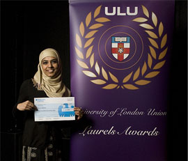 Kiran Rahim and her award