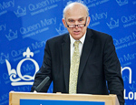 The Rt Hon Dr Vince Cable delivers his speech at Queen Mary BioEnterprises Innovation Centre