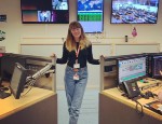 Nina at the European Space Agency's Columbus Control Centre
