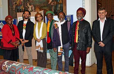 Robbie Shilliam with members of the Rastafari Regal Livity (CiC)