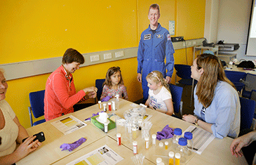 Tim Peake observing the Joints in Space workshop