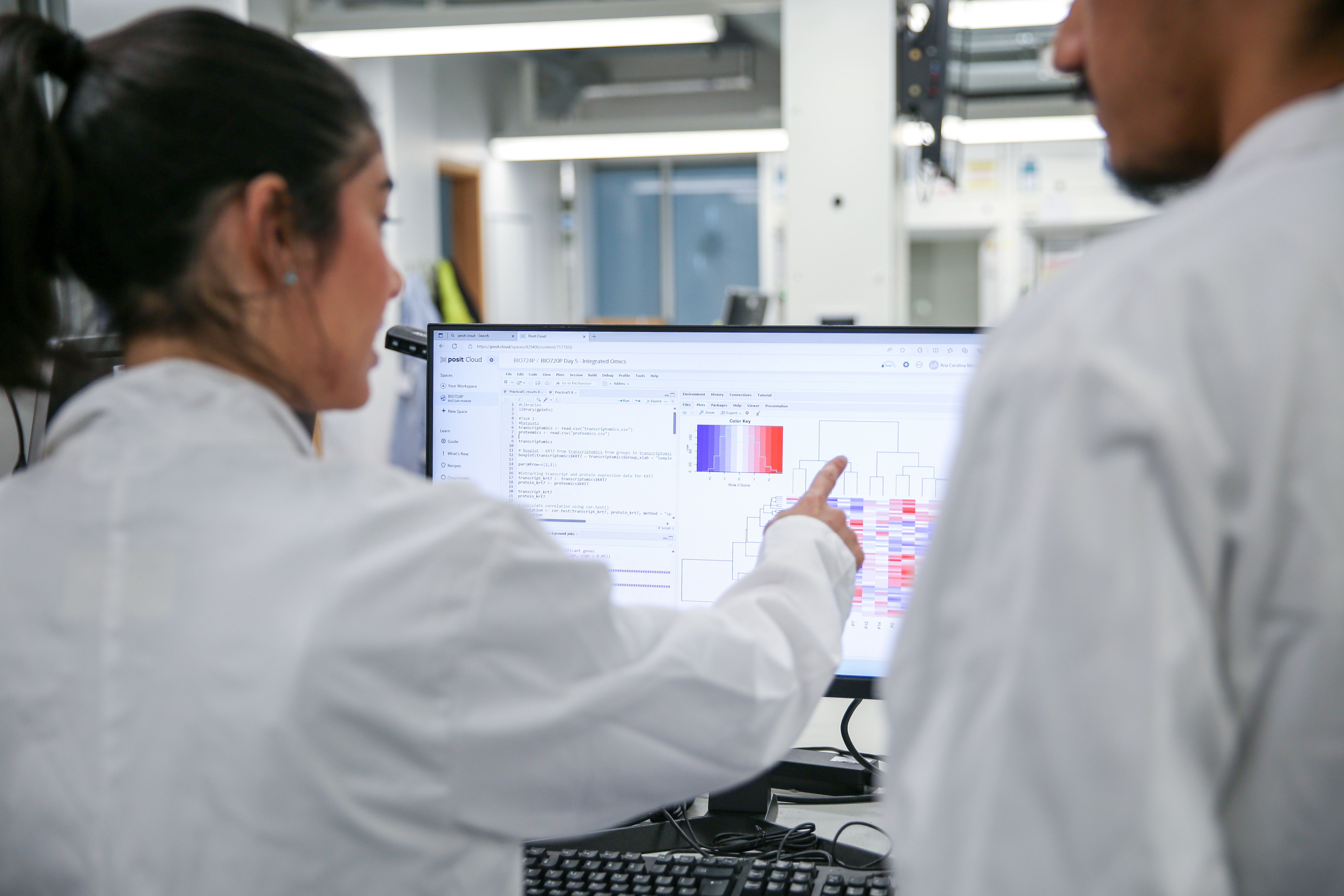 A photo of Ana Carolina, AI in the Biosciences 2024