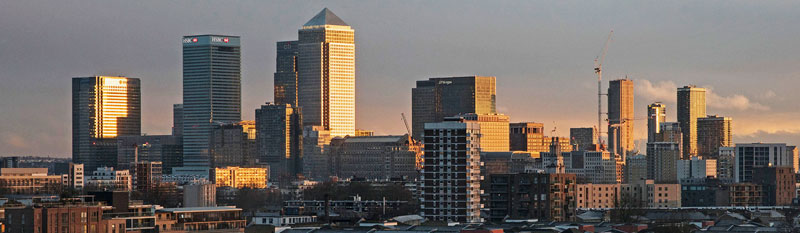 View of the London skyline