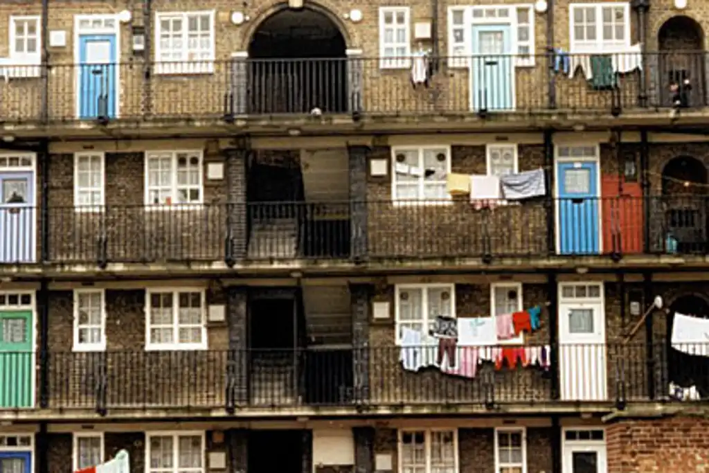 Photo of Terraced Flats in East End of London