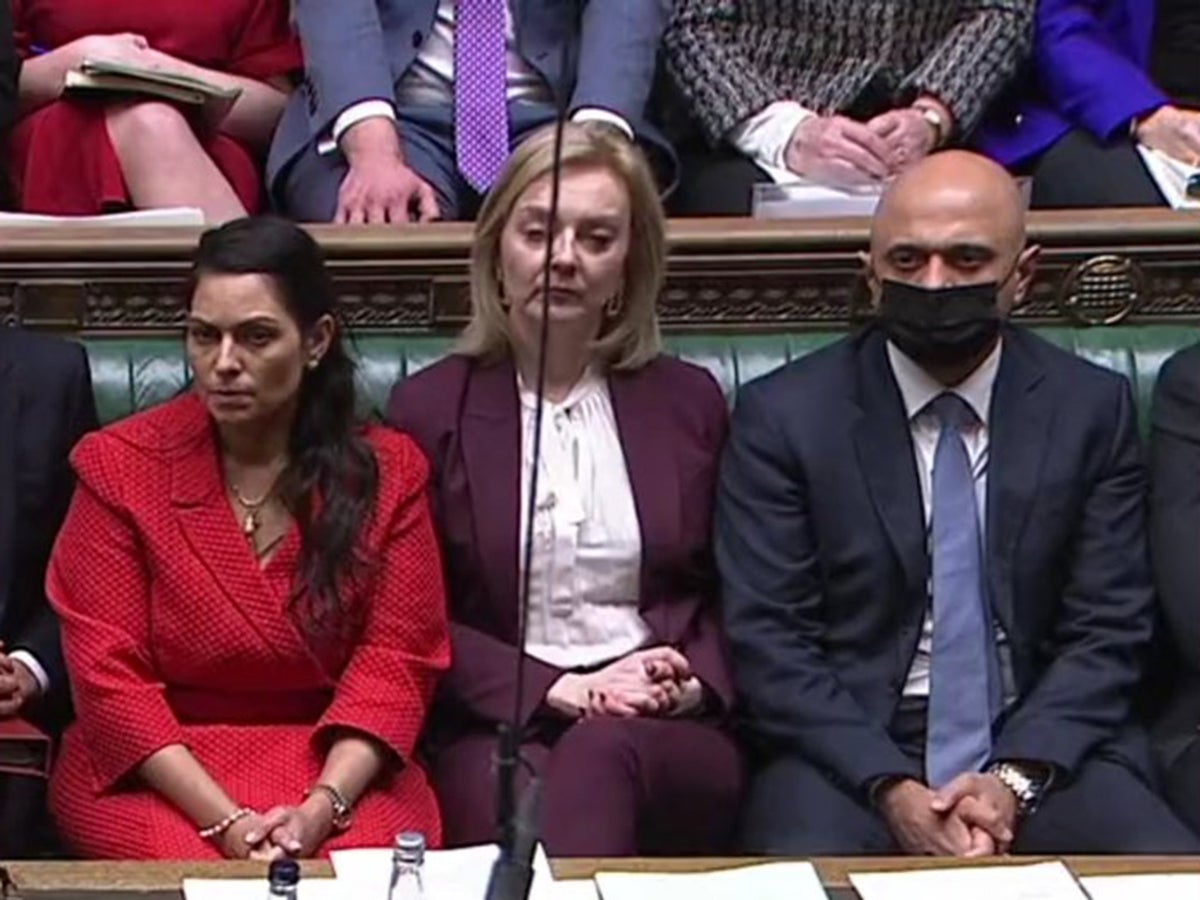 Photo of three candidates for next Conservative leader in the House of Commons