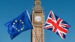 Big Ben, EU-UK flags