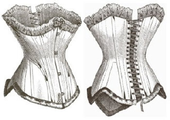 A typical Victorian corset