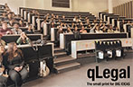 qLegal students sat in a lecture theatre
