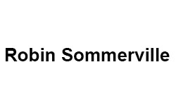 Image with black bold writing which says Robin Sommerville