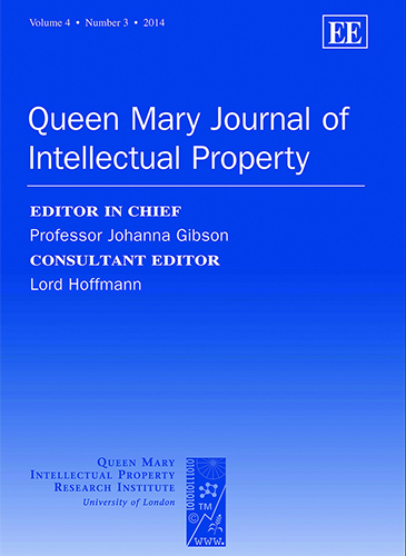 Queen Mary Journal of Intellectual Property QMJIP cover