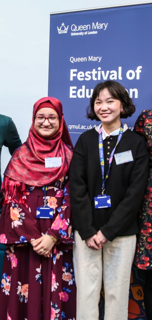Two learner internship students at the Festival of Education 2024