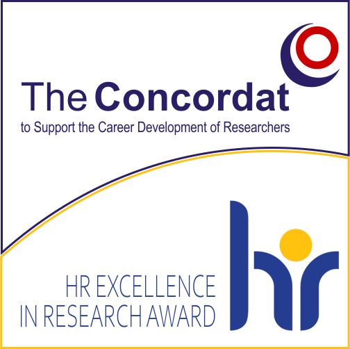 A composite image featuring the logos from the RD Concordat and the European HR Excellence in Research Award