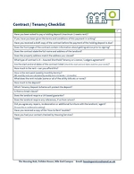 Contract - Tenancy Checklist thumbnail