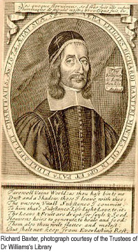 Frontispiece engraving portrait of Richard Baxter