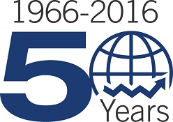 An image of the School of Economics and Finance's 50th Anniversary Logo