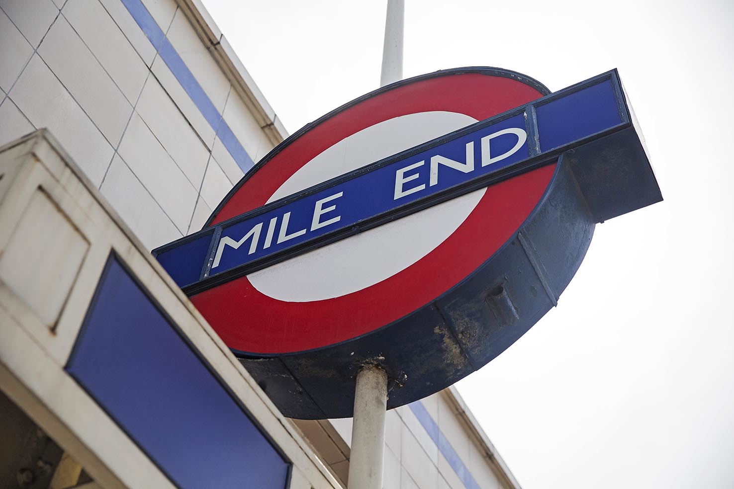 Mile End Tube Sign