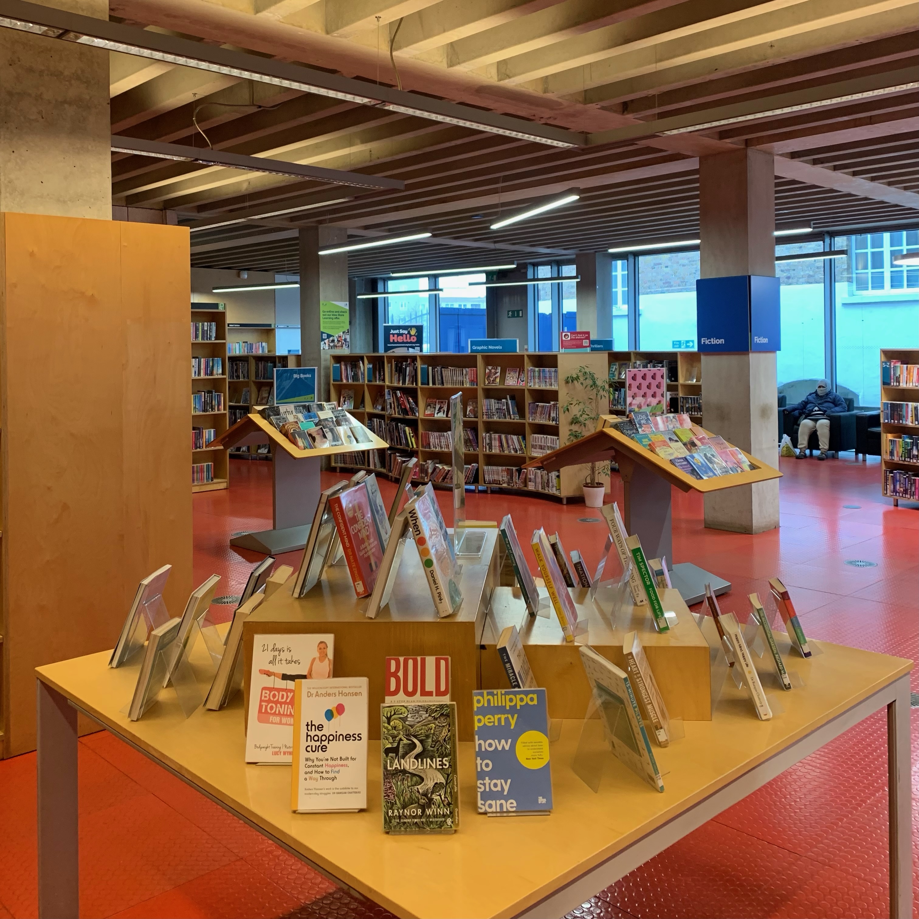 Image of books inside a Library