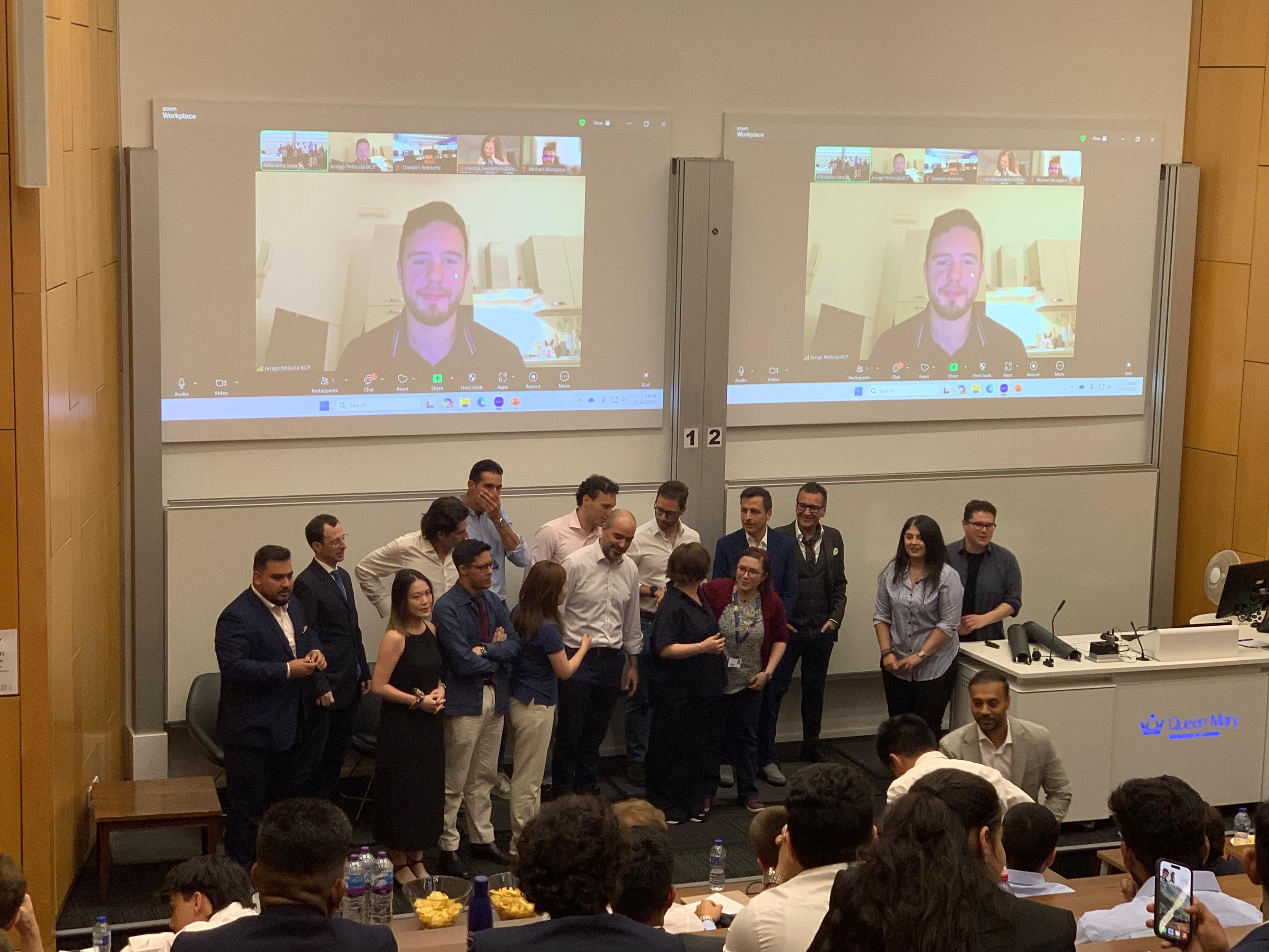 An image of the panelists for the QUMMIF competition