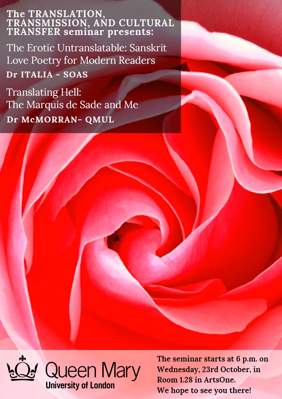 poster for the October 2019 TTCT seminar showing a red rose