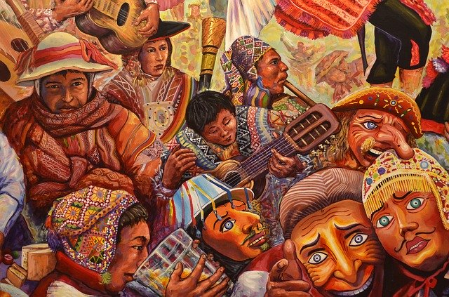 A mural in Cusco, Peru