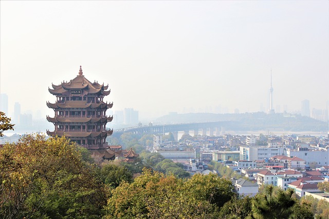 Chinese pagoda in Wuhan