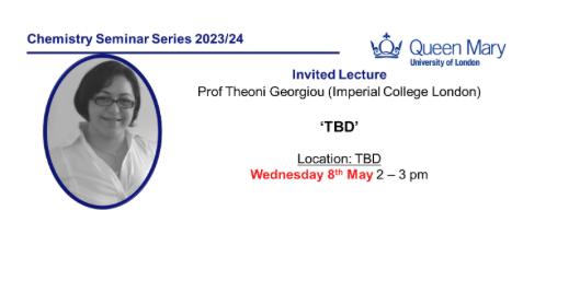 Chemistry Department Seminar: Prof Theoni Georgiou, Imperial College London