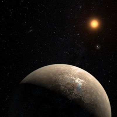 An artists impression of Alpha Cen B, discovered as part of the pale red dots programme