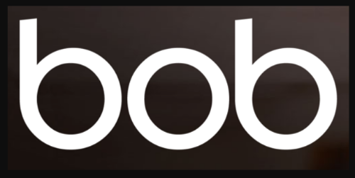 Box of Broadcasts logo. bob in lowercase white characters on a black background.