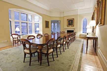 A view of the boardroom at Dean Rees House, QMUL
