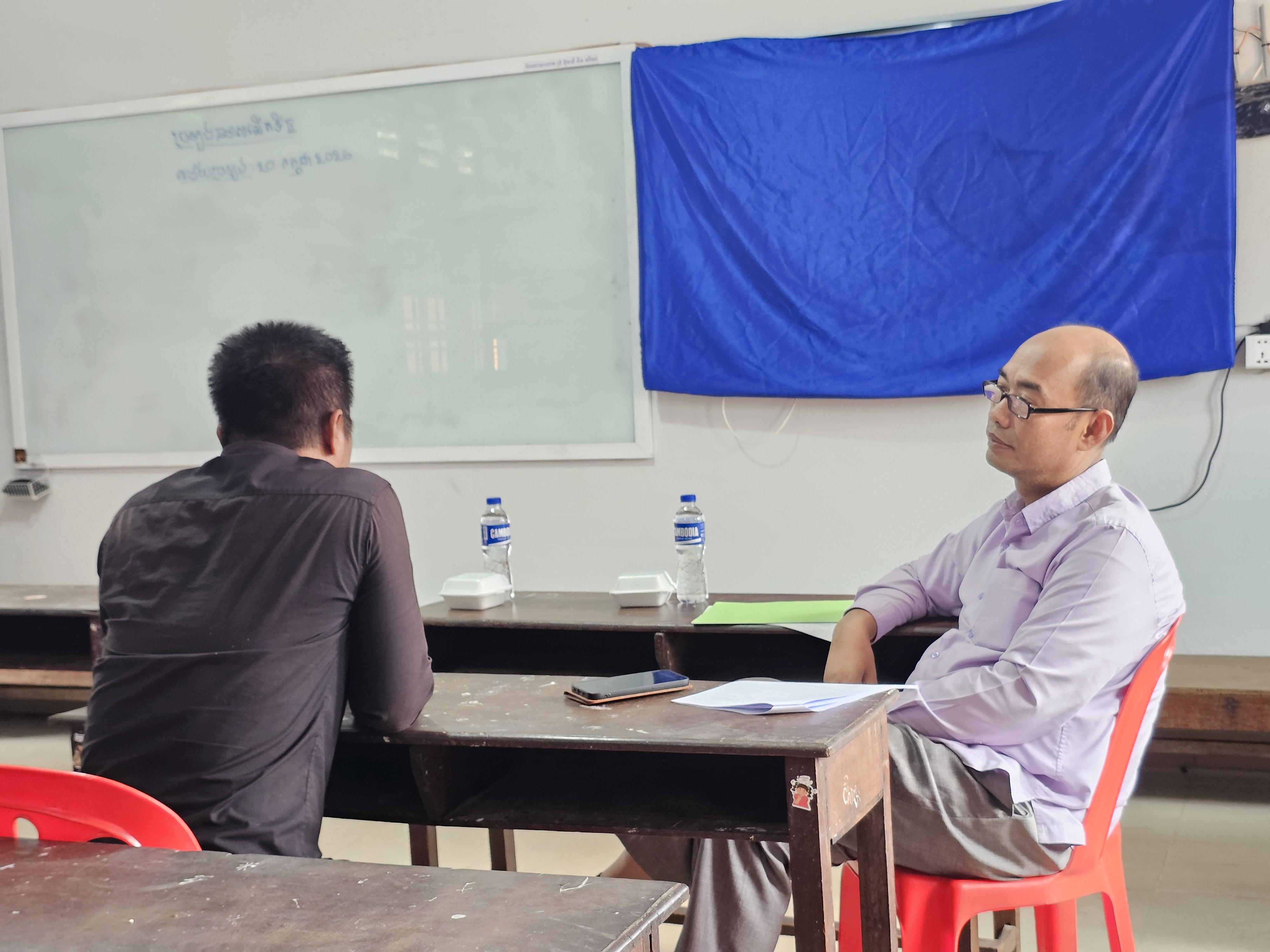 Dr Sareth and participant