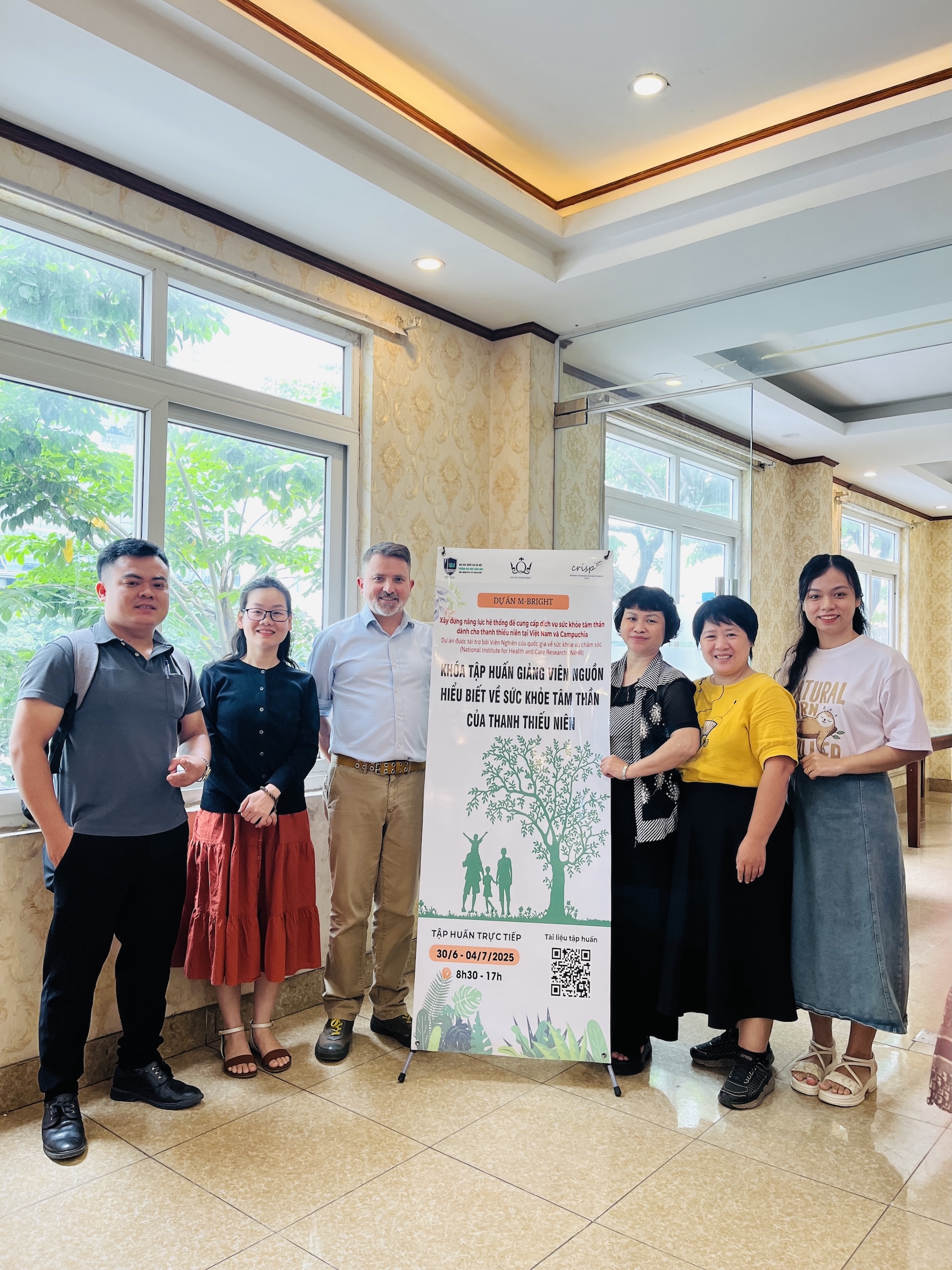 Francois with some of the trainees in Vietnam