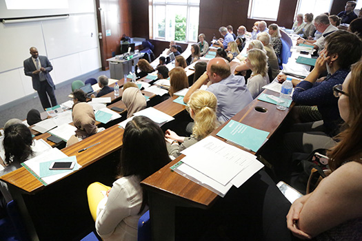 Students sitting in a lecture room